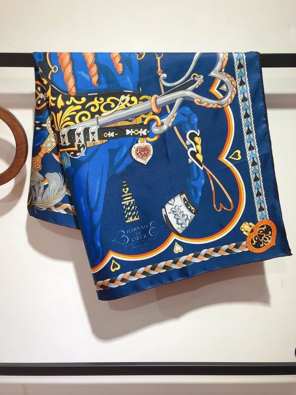 Hermes silk scarf 90X90cm E45 (1)